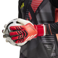 adidas Predator Match Goalkeeper Gloves Red White Black