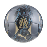 PUMA Olympique Marseille Football Size 5 Grey Gold Blue