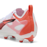 PUMA Ultra 5 Pro Grass/Artificial Grass Football Shoes (MG) Kids White Black Red
