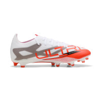 PUMA Ultra 5 Match Grass/Artificial Grass Football Shoes (MG) White Black Red