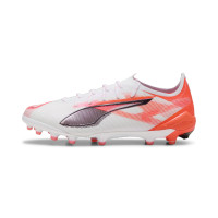 PUMA Ultra 5 Ultimate Kunstgras Voetbalschoenen (AG) Wit Zwart Rood