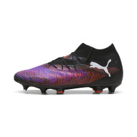 PUMA Future 8 Pro Iron-Nop Football Shoes (SG) Black Purple Red