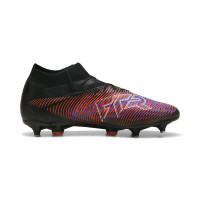 PUMA Future 8 Pro Iron-Nop Football Shoes (SG) Black Purple Red