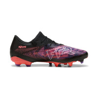 PUMA Future 8 Match Low Grass/Artificial Grass Football Shoes (MG) Black Purple Red