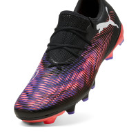 PUMA Future 8 Match Low Grass/Artificial Grass Football Shoes (MG) Black Purple Red