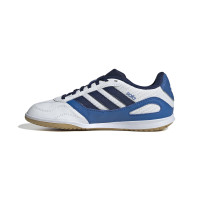 adidas Super Sala III Indoor Football Boots (IN) Kids White Blue Dark Blue