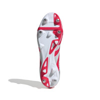 adidas Predator League FT Iron Nop Football Shoes (SG) Red White Black