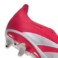 adidas Predator League FT Iron Nop Football Shoes (SG) Red White Black