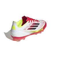adidas F50 Pro Grass/Artificial Grass Football Shoes (MG) White Red Black Yellow
