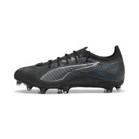 PUMA Ultra 5 Pro Grass/Artificial Grass Football Shoes (MG) Black Silver Blue
