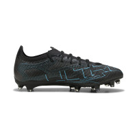 PUMA Ultra 5 Pro Grass/Artificial Grass Football Shoes (MG) Black Silver Blue