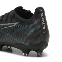 PUMA Ultra 5 Pro Grass/Artificial Grass Football Shoes (MG) Black Silver Blue
