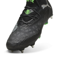 PUMA Future 8 Ultimate Iron Nop Football Shoes (SG) Black Grey Green