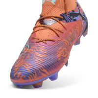 PUMA Future 8 Ultimate Creativity Gras Voetbalschoenen (FG) Oranje Paars Zwart