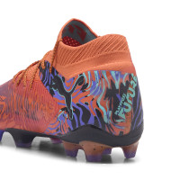 PUMA Future 8 Ultimate Creativity Gras Voetbalschoenen (FG) Oranje Paars Zwart