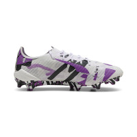 PUMA Ultra 5 Ultimate Forever Gras Voetbalschoenen (FG) Wit Paars Zwart
