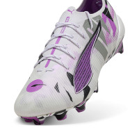 PUMA Ultra 5 Ultimate Forever Gras Voetbalschoenen (FG) Wit Paars Zwart