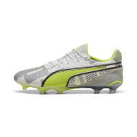 PUMA King Ultimate Forever Grass/Artificial Grass Football Boots (MG) Grey Yellow Black