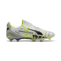 PUMA King Ultimate Forever Grass/Artificial Grass Football Boots (MG) Grey Yellow Black