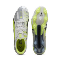 PUMA King Ultimate Forever Grass/Artificial Grass Football Boots (MG) Grey Yellow Black