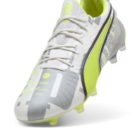 PUMA King Ultimate Forever Grass/Artificial Grass Football Boots (MG) Grey Yellow Black