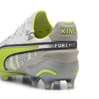 PUMA King Ultimate Forever Grass/Artificial Grass Football Boots (MG) Grey Yellow Black
