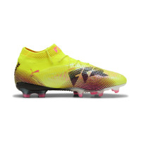 PUMA Future 8 Ultimate Gras Voetbalschoenen (FG) Geel Zwart Roze