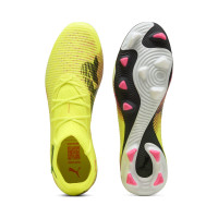 PUMA Future 8 Pro Grass/Artificial Grass Football Boots (MG) Yellow Black Pink