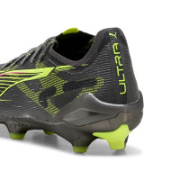 PUMA Ultra 5 Ultimate Gras Football Boots (FG) Dark Grey Yellow Pink
