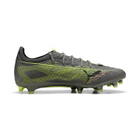 PUMA Ultra 5 Pro Grass/Artificial Grass Football Boots (MG) Dark Grey Yellow Pink