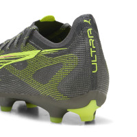 PUMA Ultra 5 Pro Grass/Artificial Grass Football Boots (MG) Dark Grey Yellow Pink