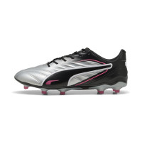 PUMA King Pro Grass/Artificial Grass Football Boots (MG) Silver Black Pink