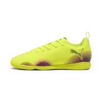 PUMA Future 8 Play Indoor Football Boots (IN) Kids Yellow Black Pink