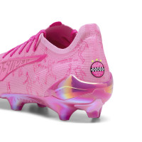 PUMA Ultra 5 Ultimate X KIDSuper Grass Football Boots (FG) Pink