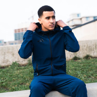 adidas Tiro 25 Vis Tech Competition Hooded Tracksuit Full-Zip Dark Blue Black