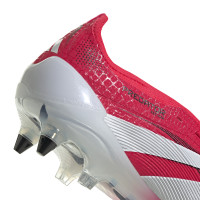 adidas Predator Elite FT Iron Nop Football Shoes (SG) Red White Black