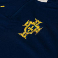 PUMA Portugal Trainingstrui 1/4-Zip 2025-2026 Donkerblauw Gebroken Wit Geel