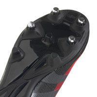 adidas Predator League Iron Nop Football Shoes (SG) Black Grey Red