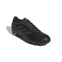 adidas Copa Pure III Club Grass/Artificial Grass Football Boots (MG) Black Dark Grey Red