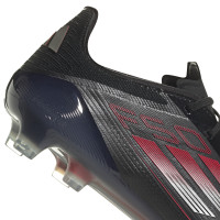 adidas F50 Elite Gras Football Shoes (FG) Black Red Silver