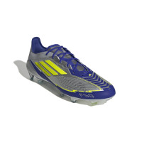 adidas F50 Messi Elite Gras Football Shoes (FG) Silver Dark Blue Yellow