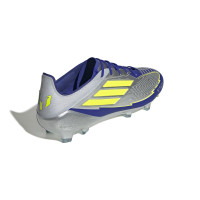 adidas F50 Messi Elite Gras Football Shoes (FG) Silver Dark Blue Yellow