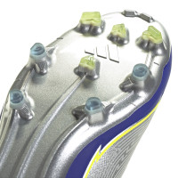 adidas F50 Messi Elite Gras Football Shoes (FG) Silver Dark Blue Yellow