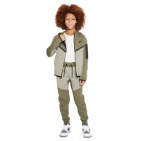 Nike Tech Fleece Sportswear Sweat Pants Kids Olive Green Grey Black