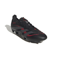 adidas Predator League Iron Nop Football Shoes (SG) Black Grey Red