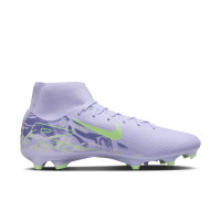 Nike Zoom Mercurial Superfly 10 Academy Gras / Kunstgras Voetbalschoenen (MG) Lichtpaars Lichtgeel