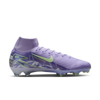 Nike Zoom Mercurial Superfly 10 Elite Gras Football Shoes (FG) Light Purple Light Yellow