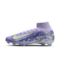 Nike Zoom Mercurial Superfly 10 Elite Gras Football Shoes (FG) Light Purple Light Yellow