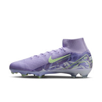 Nike Zoom Mercurial Superfly 10 Elite Gras Football Shoes (FG) Light Purple Light Yellow