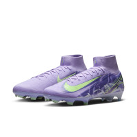 Nike Zoom Mercurial Superfly 10 Elite Gras Football Shoes (FG) Light Purple Light Yellow
